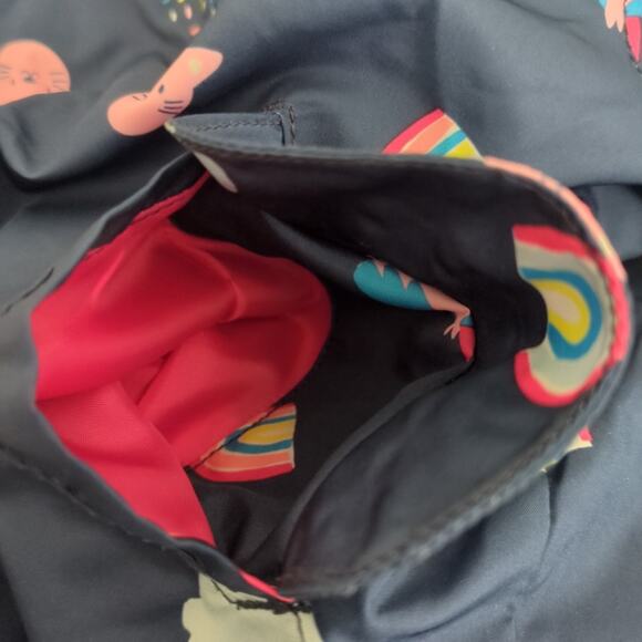 Carter's Girls Navy Blue & Rainbow, Cat, Unicorn Hooded Fleece Lined jacket 3T - Picture 8 of 8